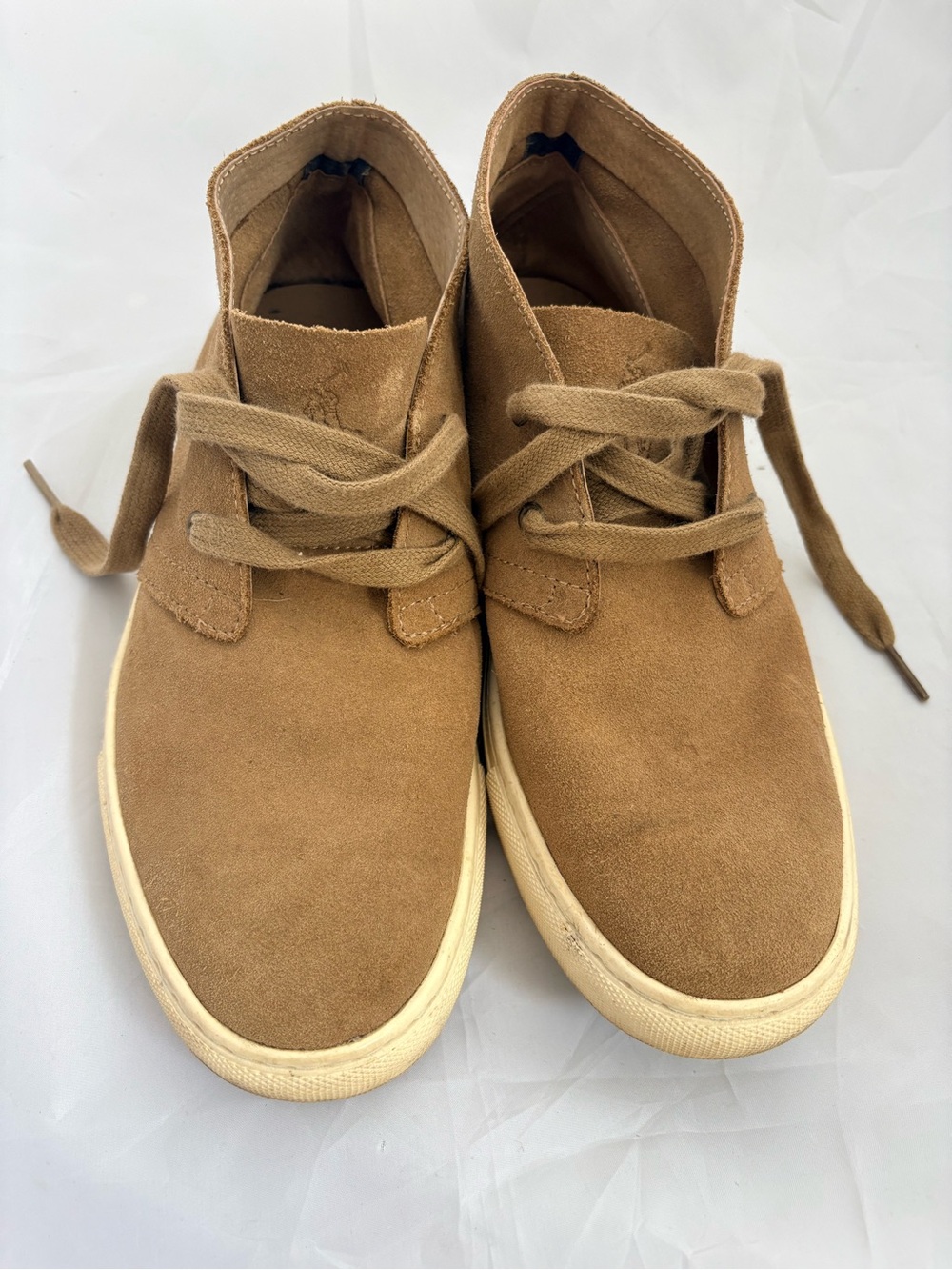 Polo Ralph Lauren Joplin Men's Suede Chukka Sneakers in Brown